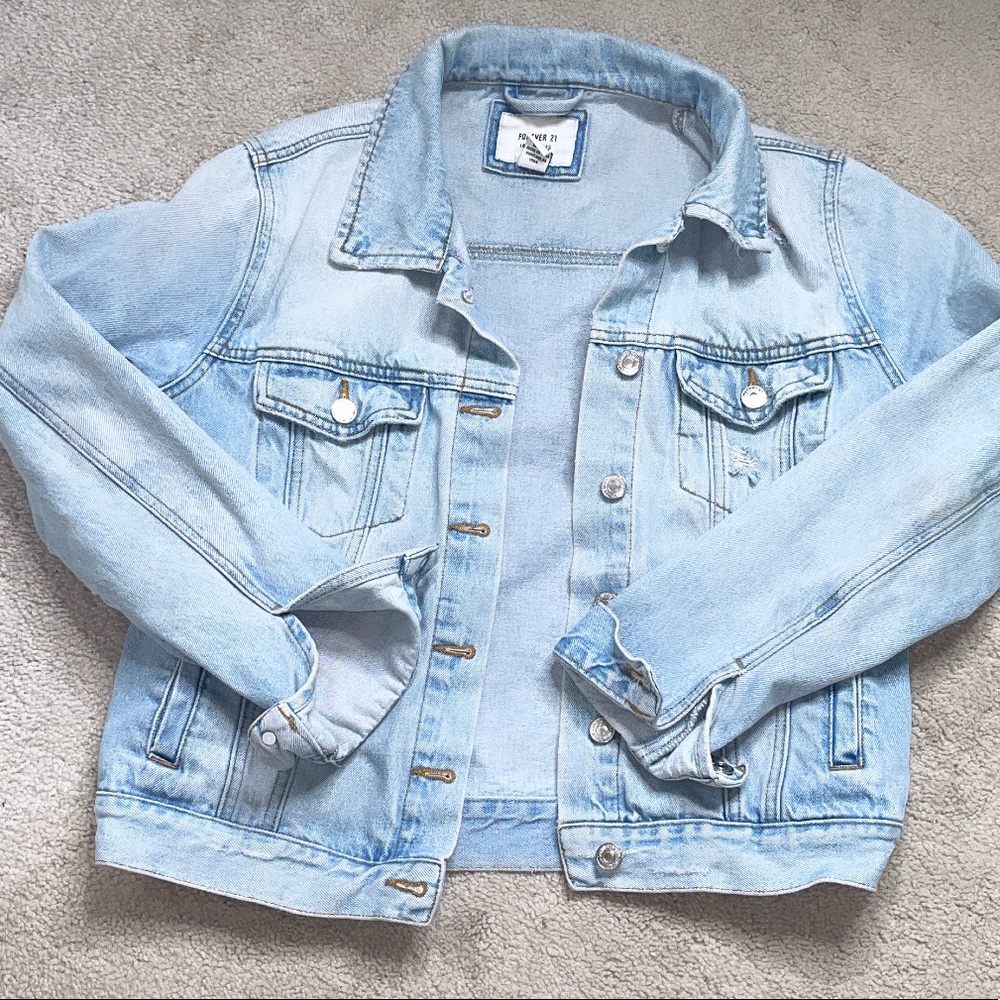 Light-Washed Denim Jean Jacket